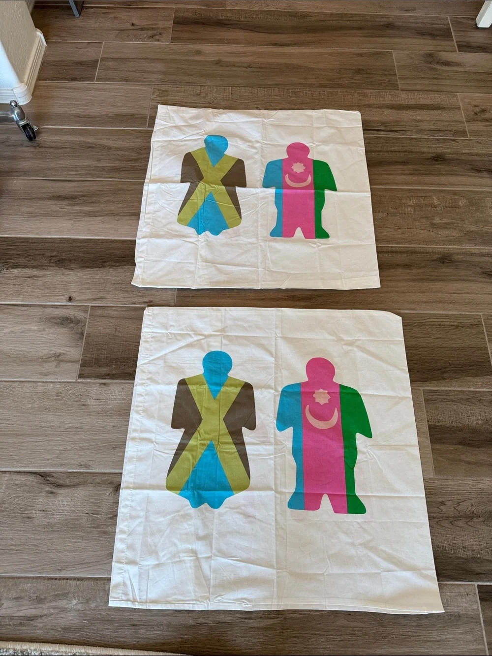 Vintage lot of 2 IKEA Pillowcases Renfana Nean Maria Vinta